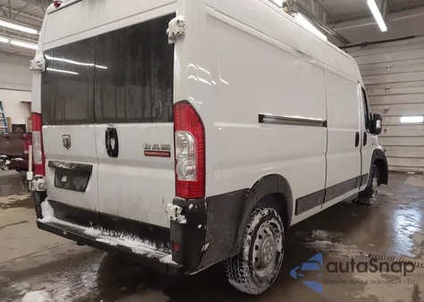 2022 Ram Promaster 2500 High Roof 159 Wb from USA, damaged, VIN 3C6LRVDG1NE116157